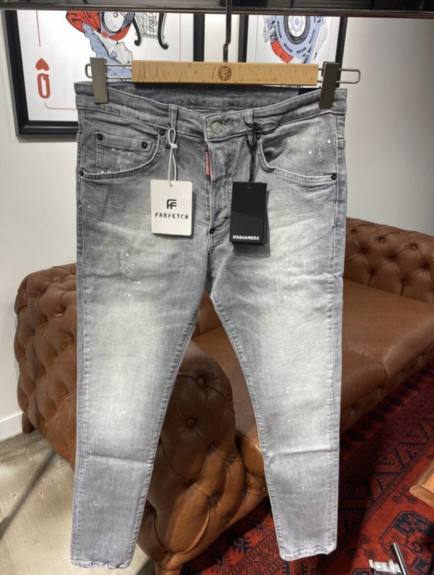 Dsquared Washed Jeans Gray