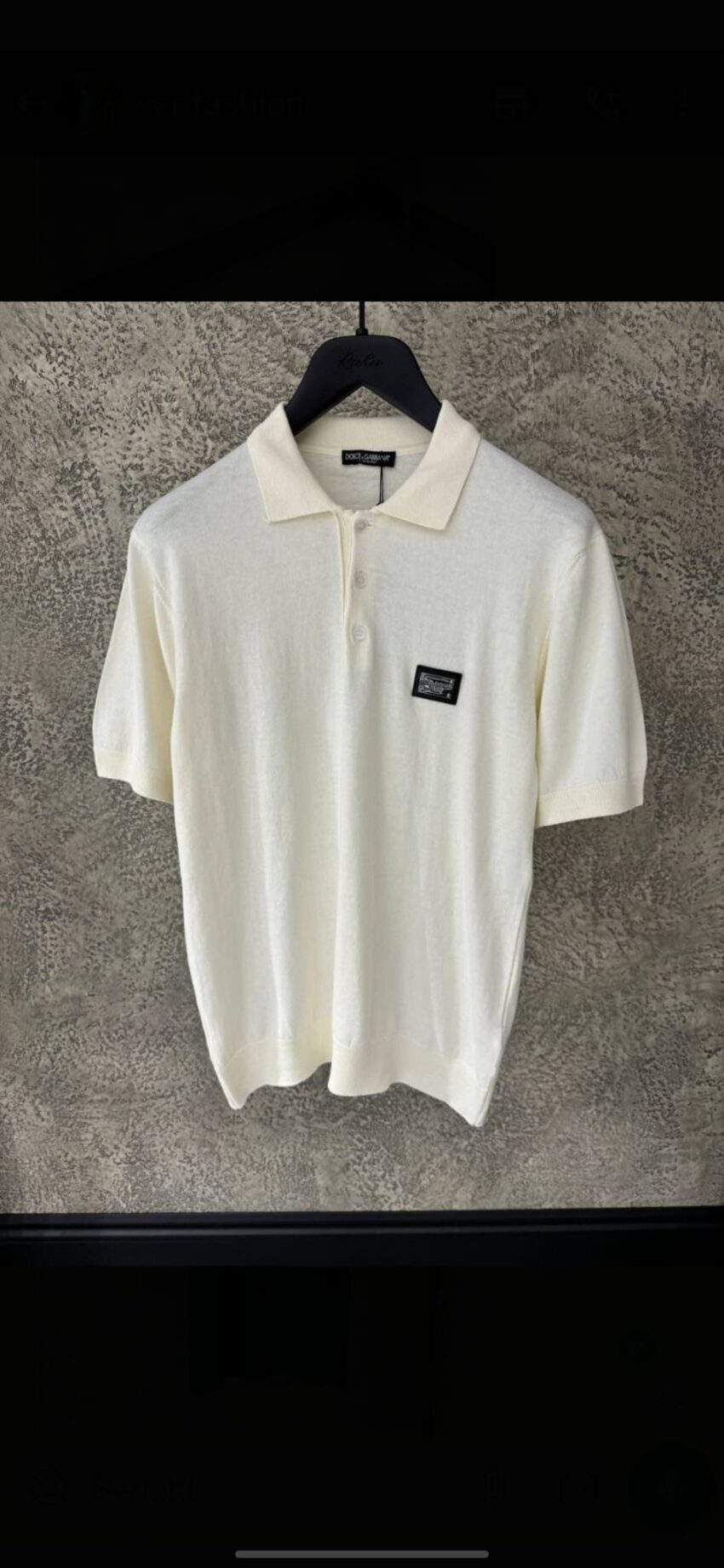 D&G POLO WHITE