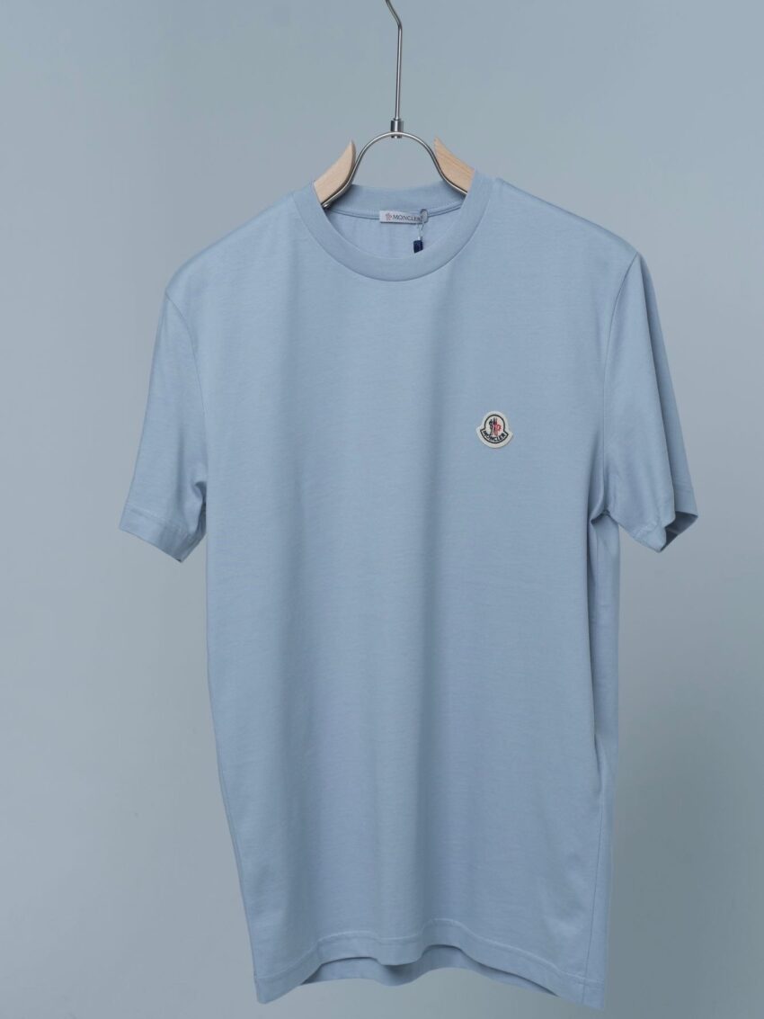 MONCLER T-SHIRT BLEU