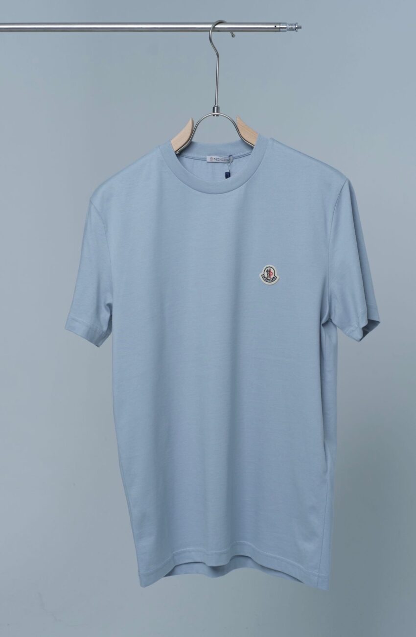 MONCLER T-SHIRT BLEU