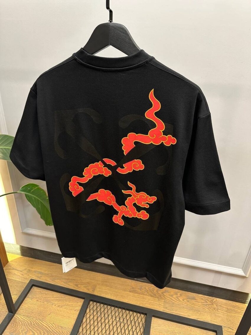 OFF-WHITE T-SHIRT zwart en wit - Afbeelding 2