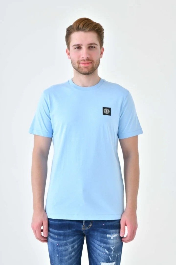 STONE ISLAND T-SHIRT BLEU