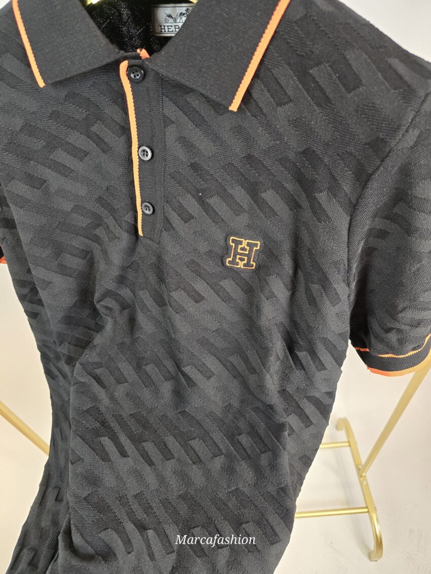 HERMES knitted POLO ZWART - Afbeelding 3