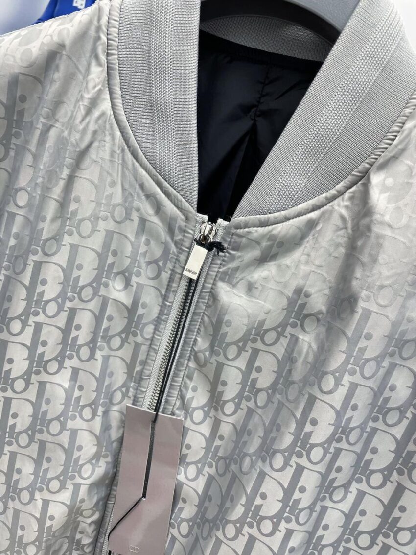DIOR OBLIQUE JACKET GREY AND BLACK - Afbeelding 3