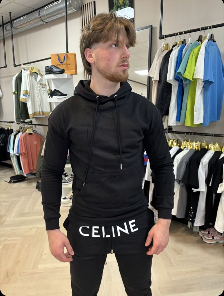 CELINE Traningspak zwart en grijs - Afbeelding 2