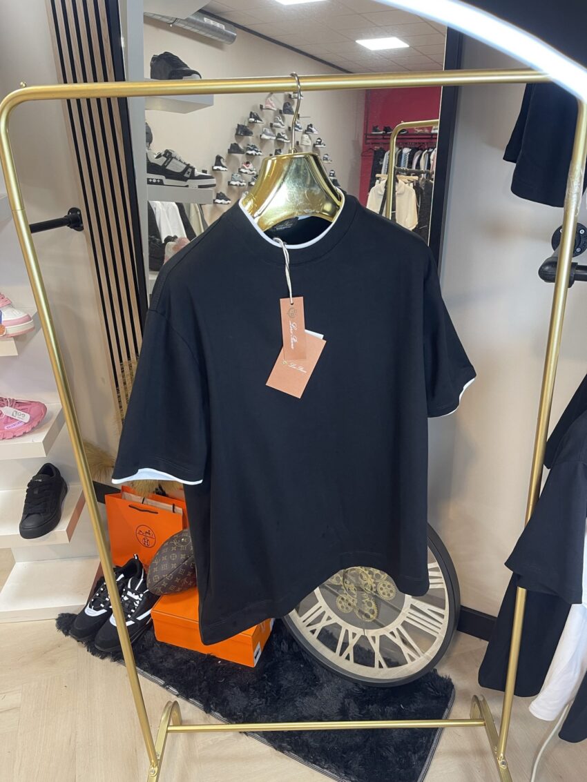 Loro Piana Tshirt Black and White - Afbeelding 2