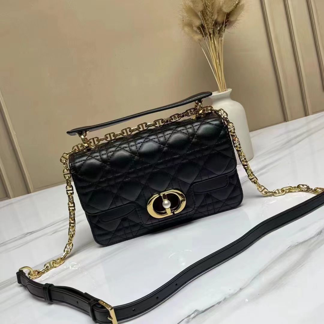 DIOR BAG BLACK GOLD