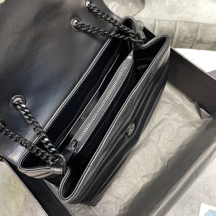 YSL BAG BLACK ON BLACK - Afbeelding 7