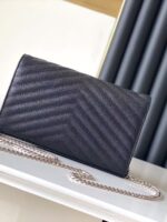 YSL BAG SILVER BLACK