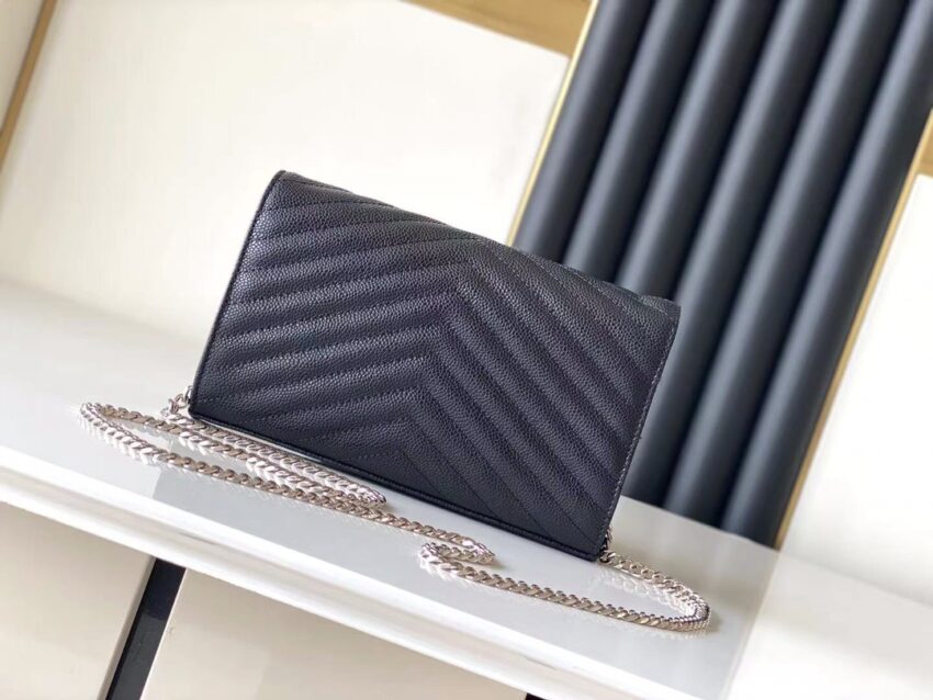 YSL BAG SILVER BLACK - Afbeelding 2