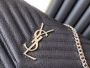 YSL BAG SILVER BLACK