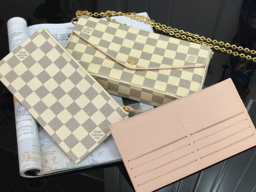 LV pochette white grid - Afbeelding 9