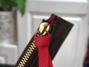 LV pochette brown grid