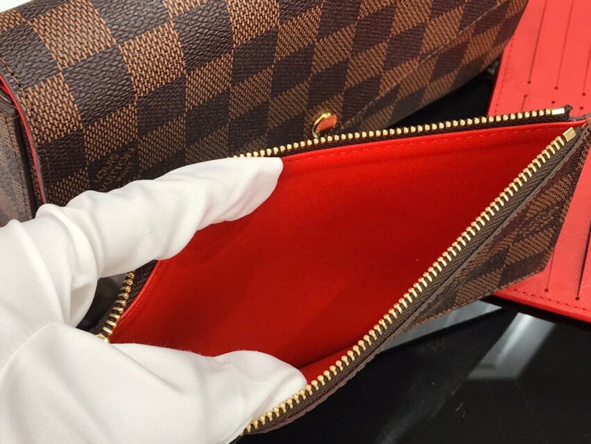 LV pochette brown grid - Afbeelding 5