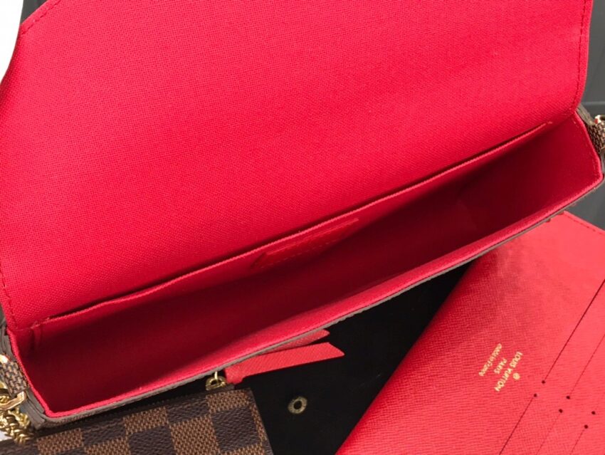 LV pochette brown grid - Afbeelding 6