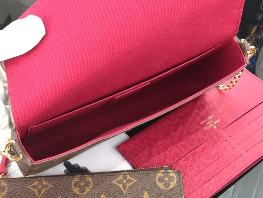 LV pochette brown flower - Afbeelding 5