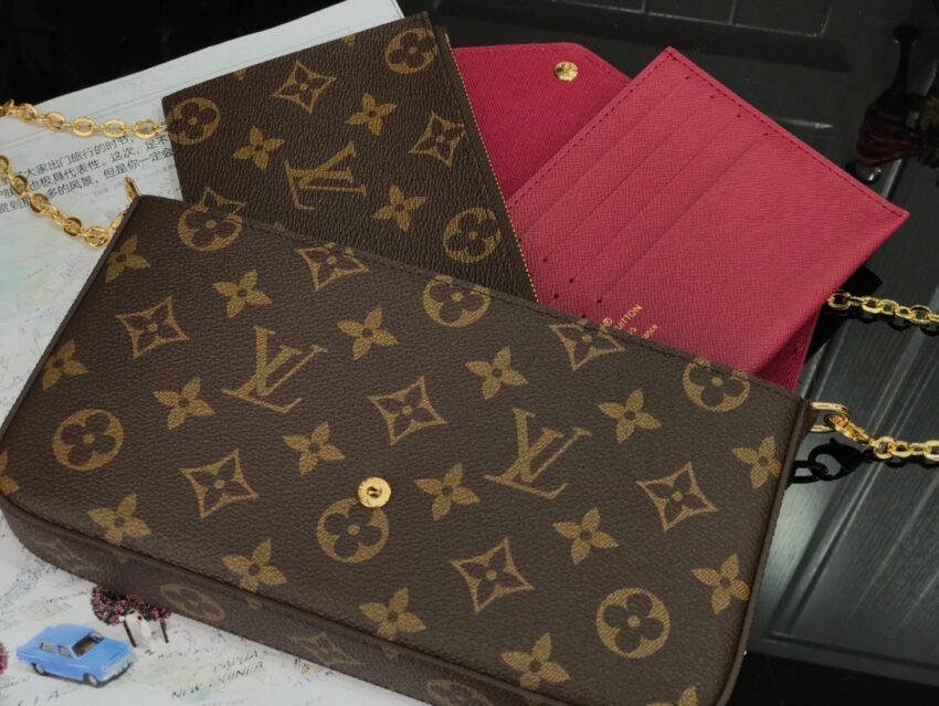 LV pochette brown flower - Afbeelding 8