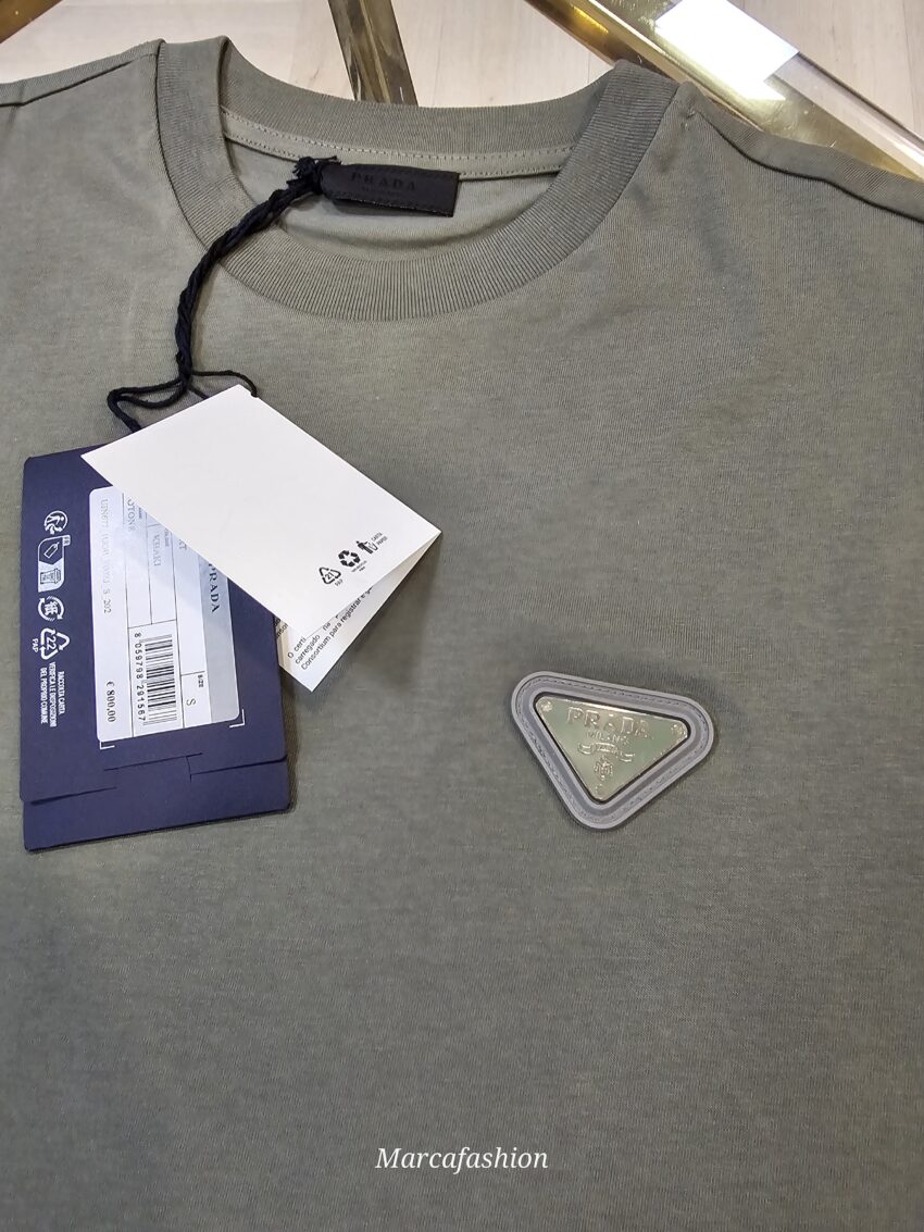 PRADA T-SHIRT Khaki - Afbeelding 2