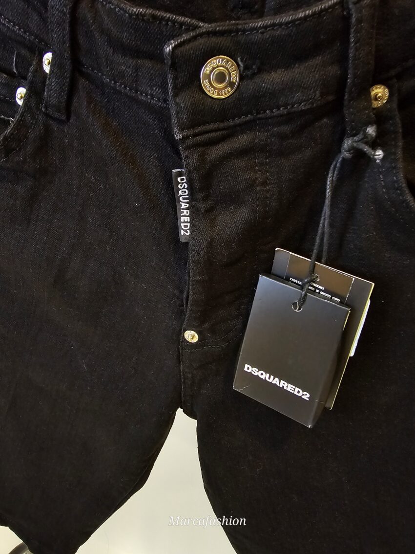 dsquared korte broek balck - Afbeelding 3