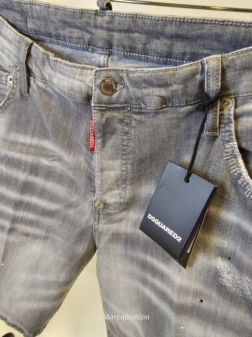 Dsquared jeans kort grijs - Afbeelding 3