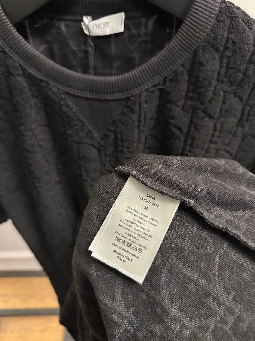 Dior badstof zwart - Afbeelding 4