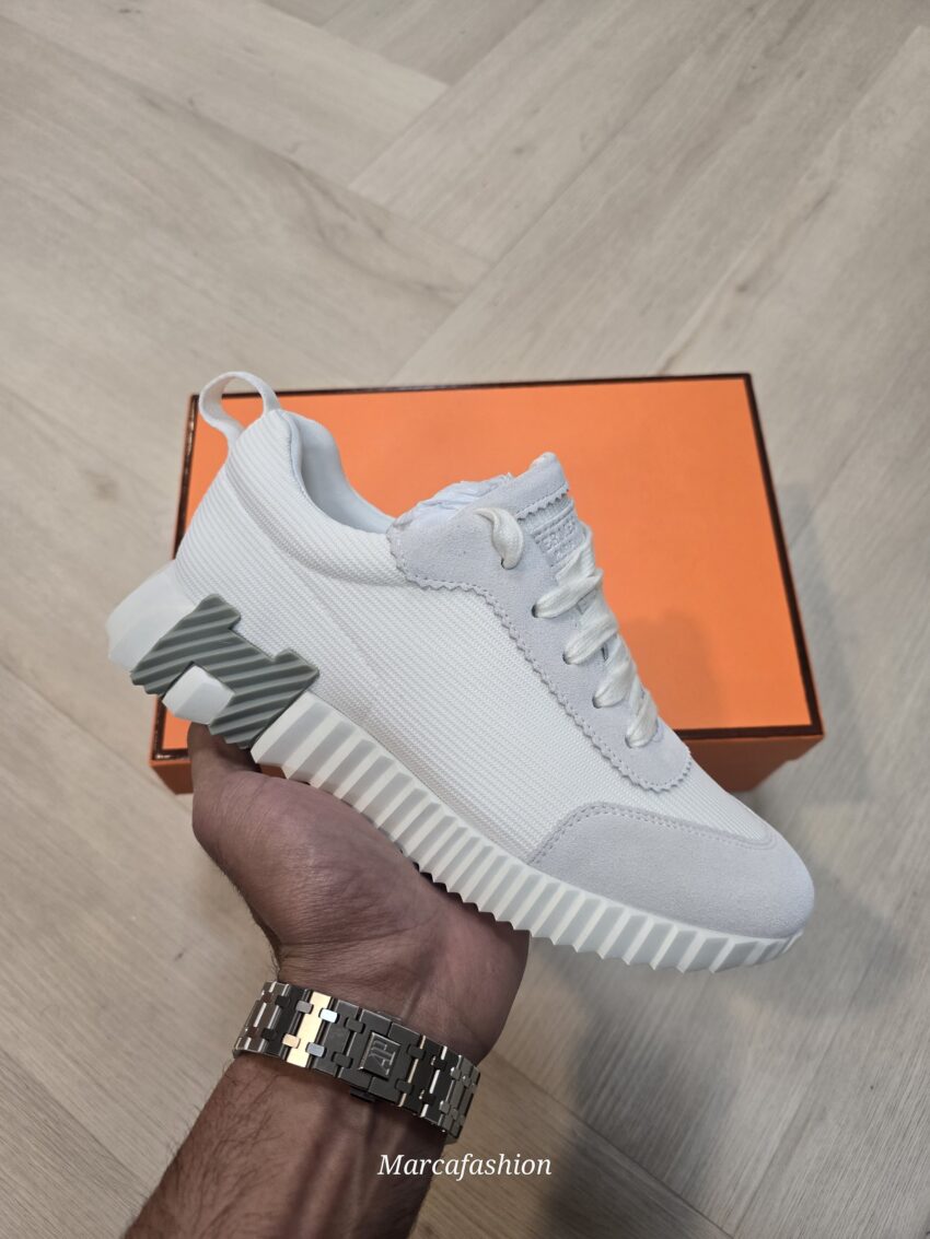 Hermès bounce sneakers - grey white