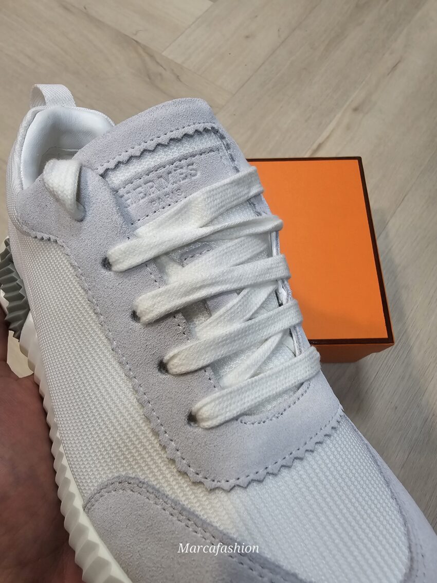 Hermès bounce sneakers - grey white - Afbeelding 4