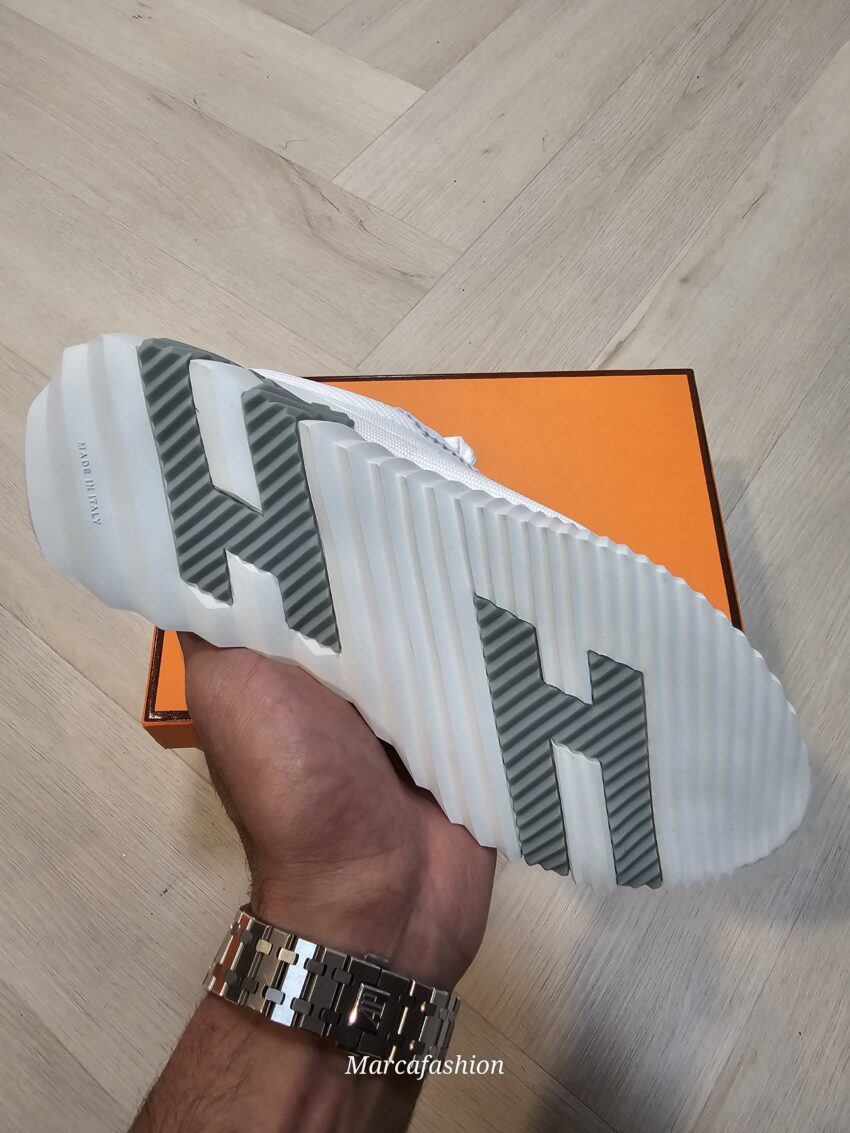 Hermès bounce sneakers - grey white - Afbeelding 5