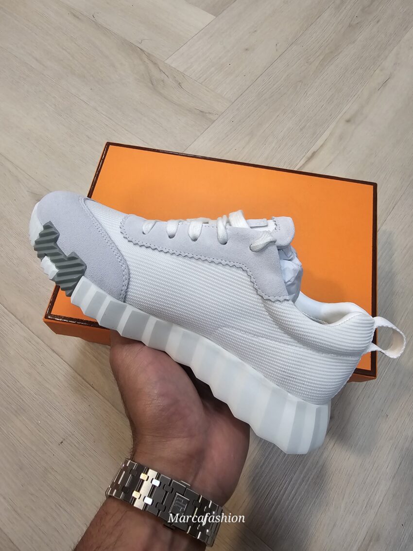 Hermès bounce sneakers - grey white - Afbeelding 6
