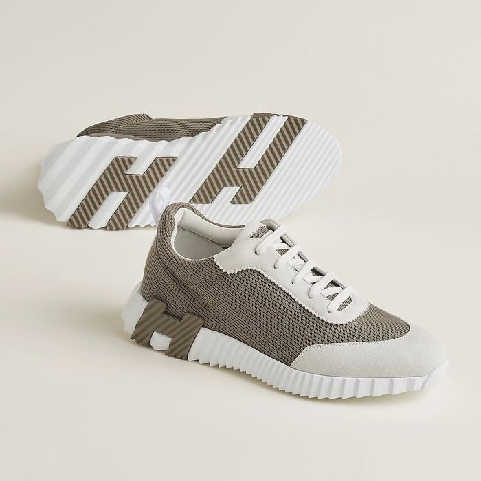 Hermès bounce sneakers - brown white