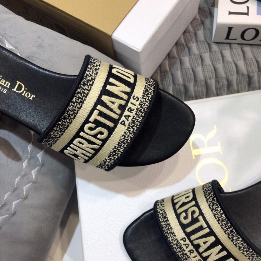 Dior Dway slippers black - Afbeelding 4