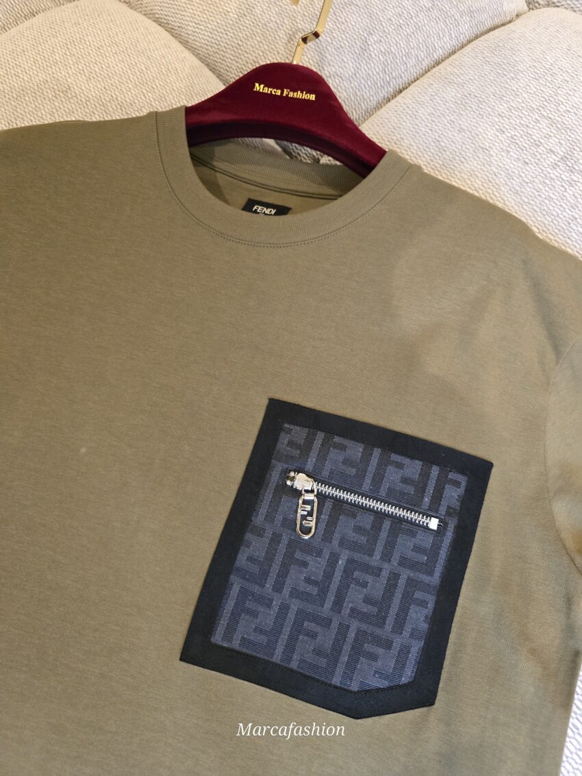 Fendi T-SHIRT Army green - Afbeelding 2