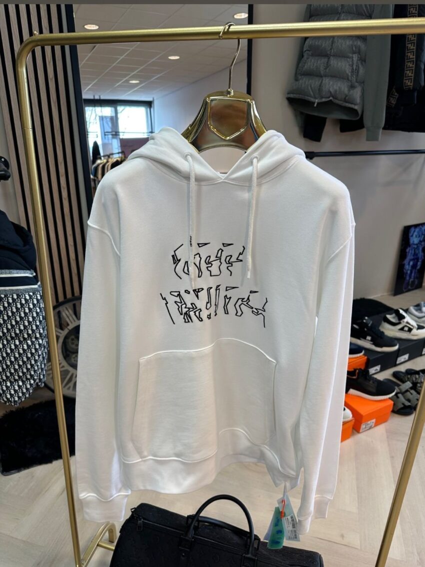 OFF-WHITE hoodie black and white