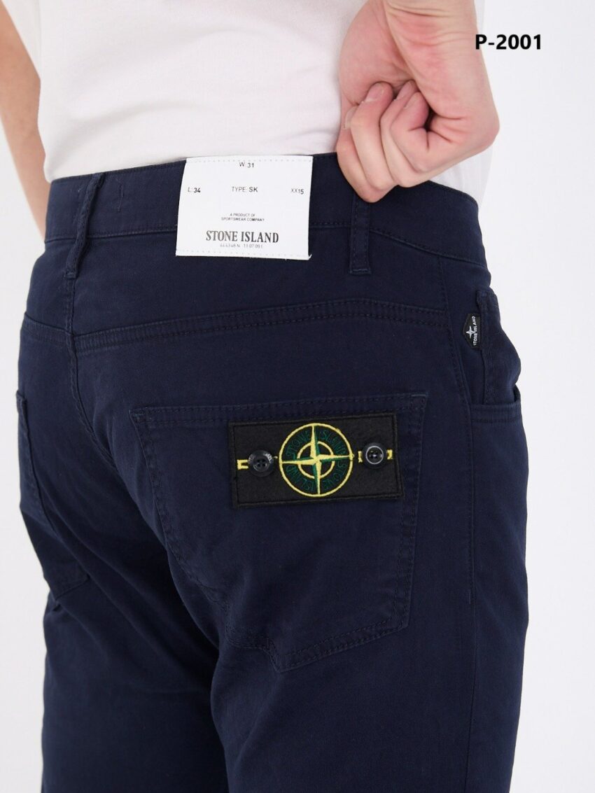 Stone Island pantalon Bleu