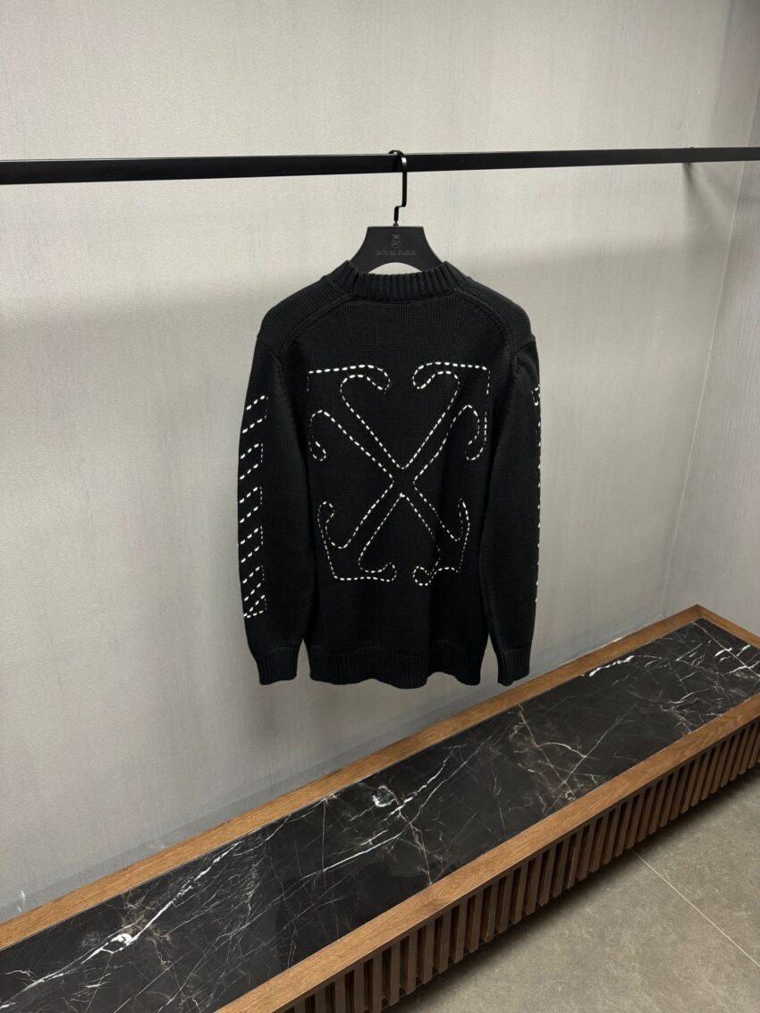 OFF-WHITE Sweater black and crème - Afbeelding 3