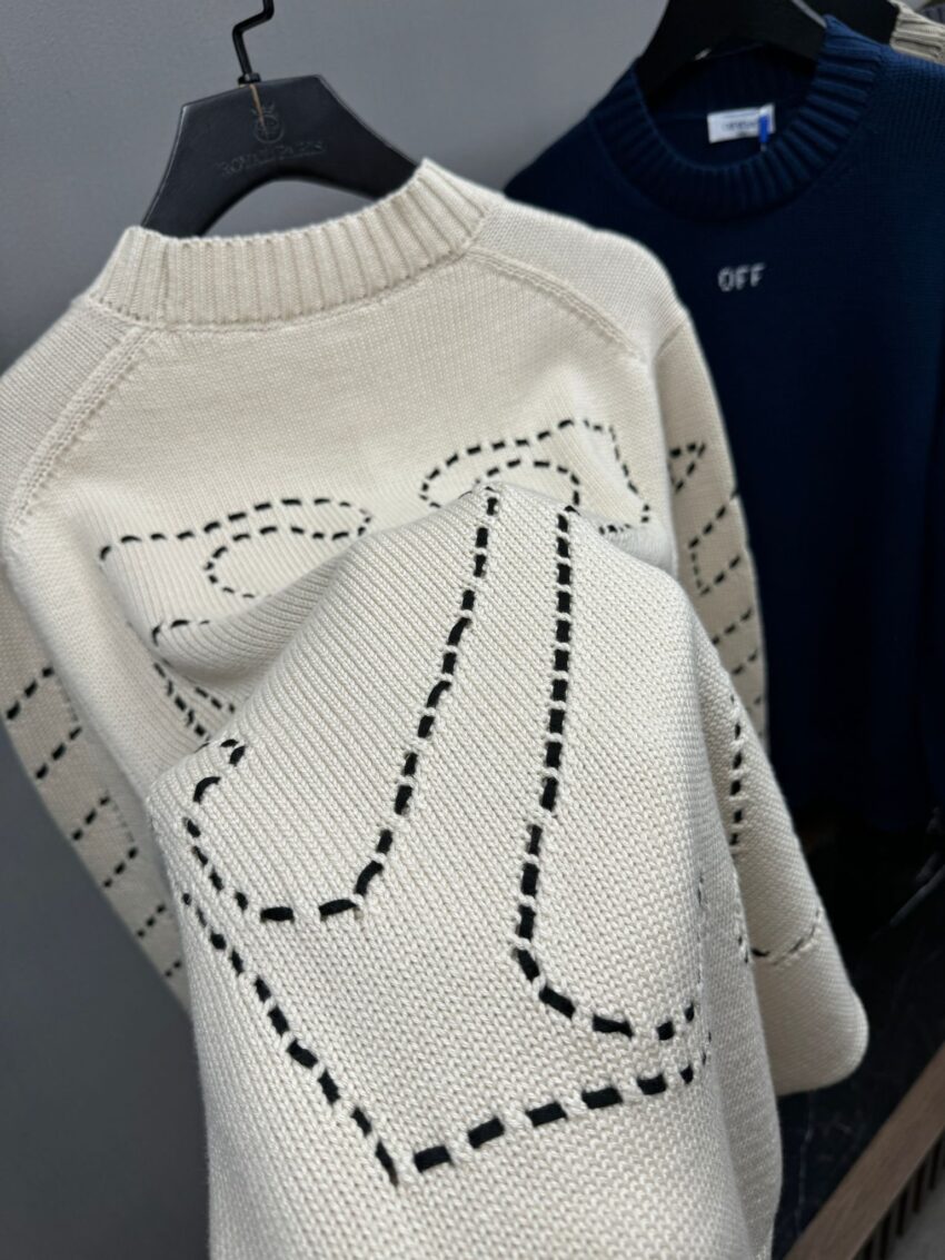 OFF-WHITE Sweater black and crème - Afbeelding 4