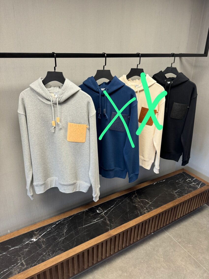 Loewe hoodie grey and black