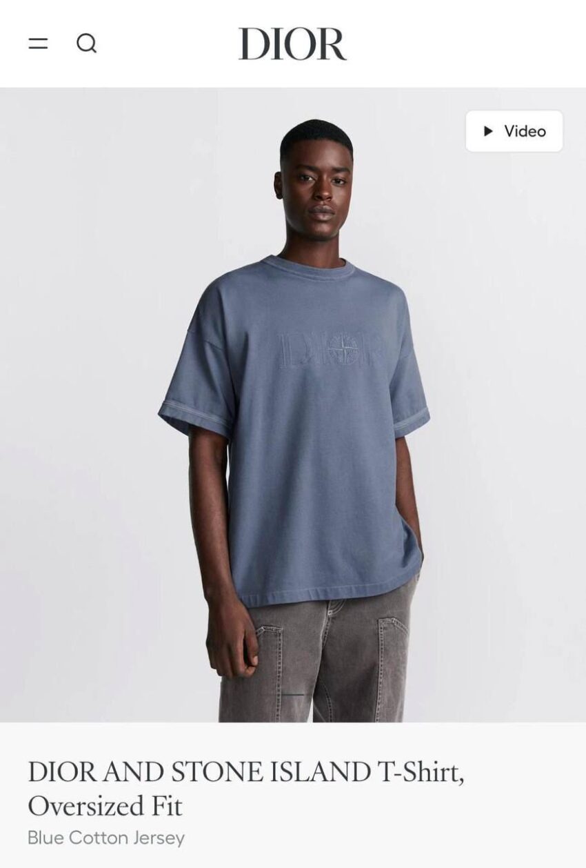 Dior T-shirt marinebleu - Afbeelding 4