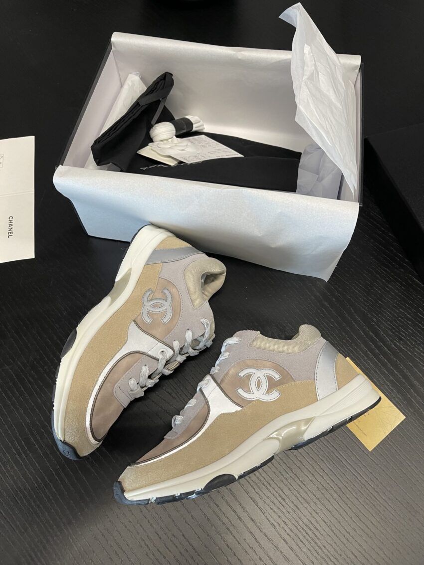 Chanel sneakers crème - Afbeelding 4