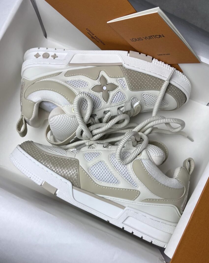 Louis Vuitton skate trainer beige
