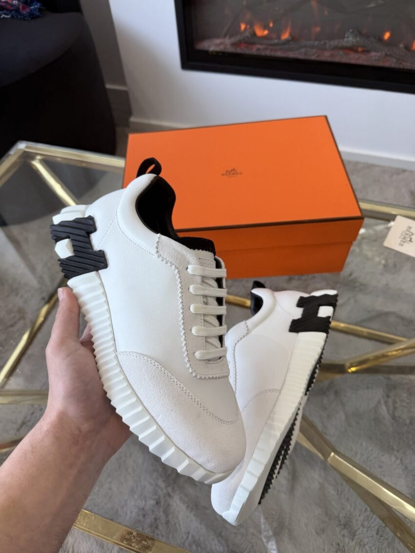 Hermes bouncing sneakers white