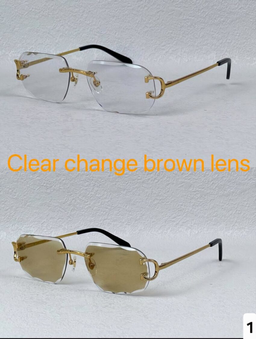 Cartier zonnebril goud CT0116