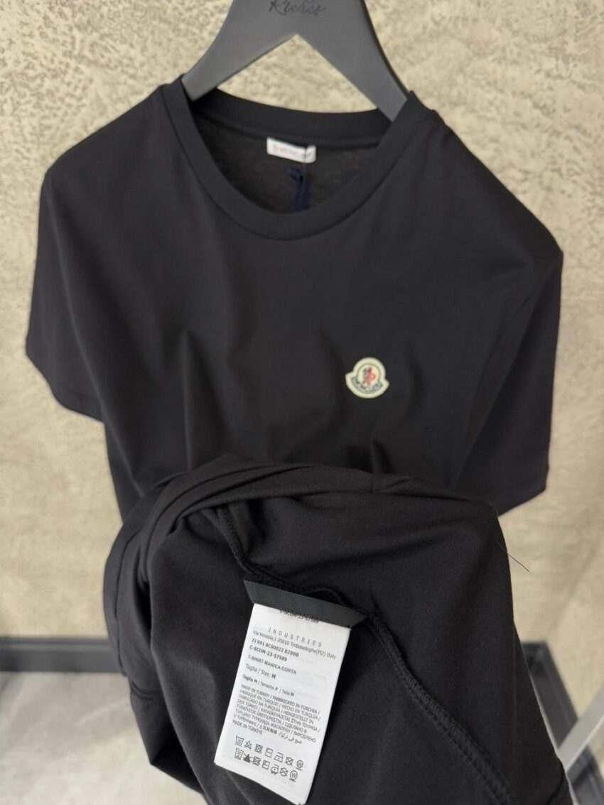 Moncler T-shirt Black classic - Afbeelding 3