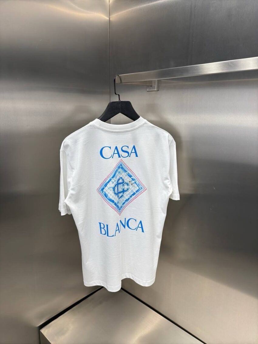 Casablanca T-shirt White Diamond - Afbeelding 4