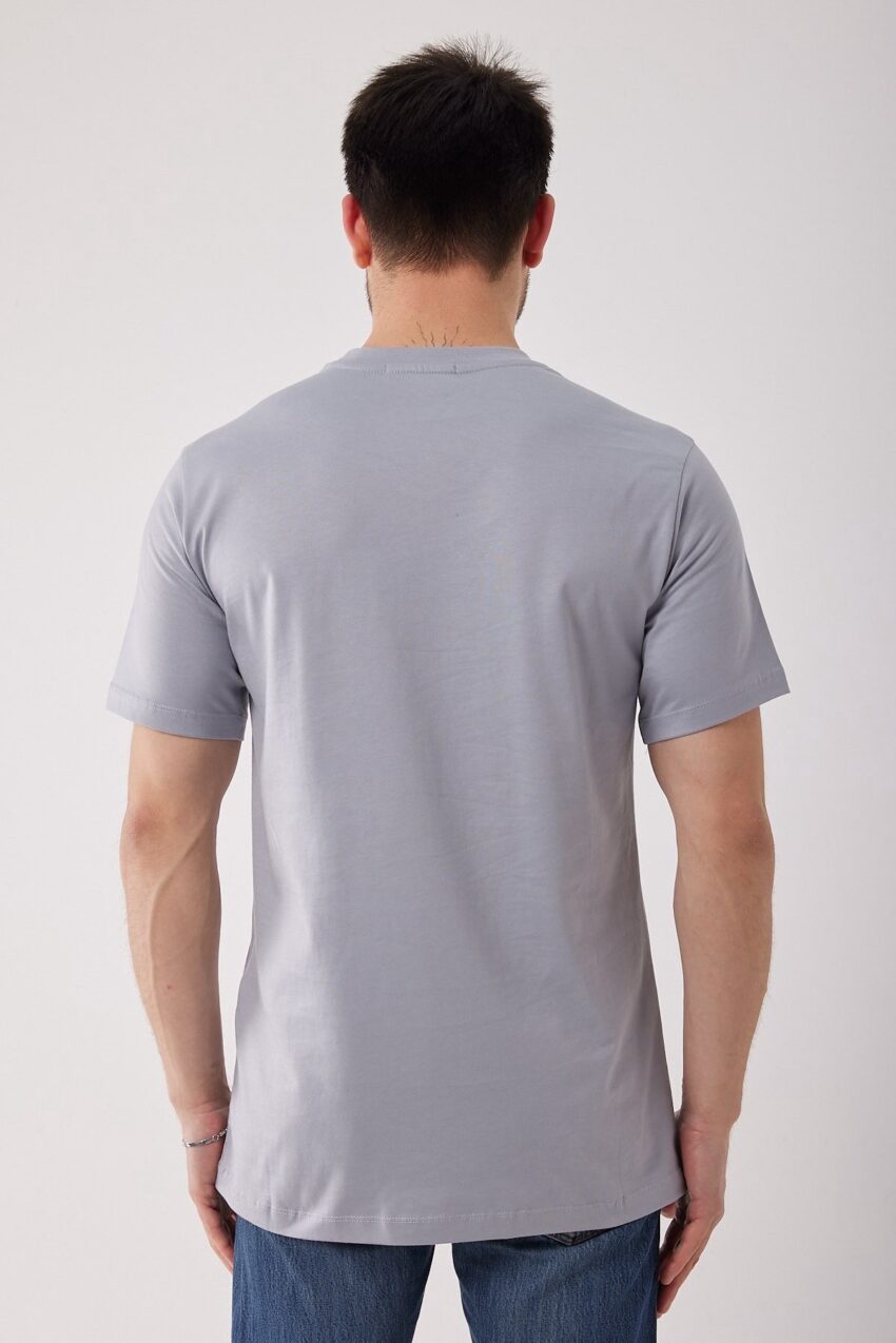 Stone Island T-shirt Grey Classic - Afbeelding 4