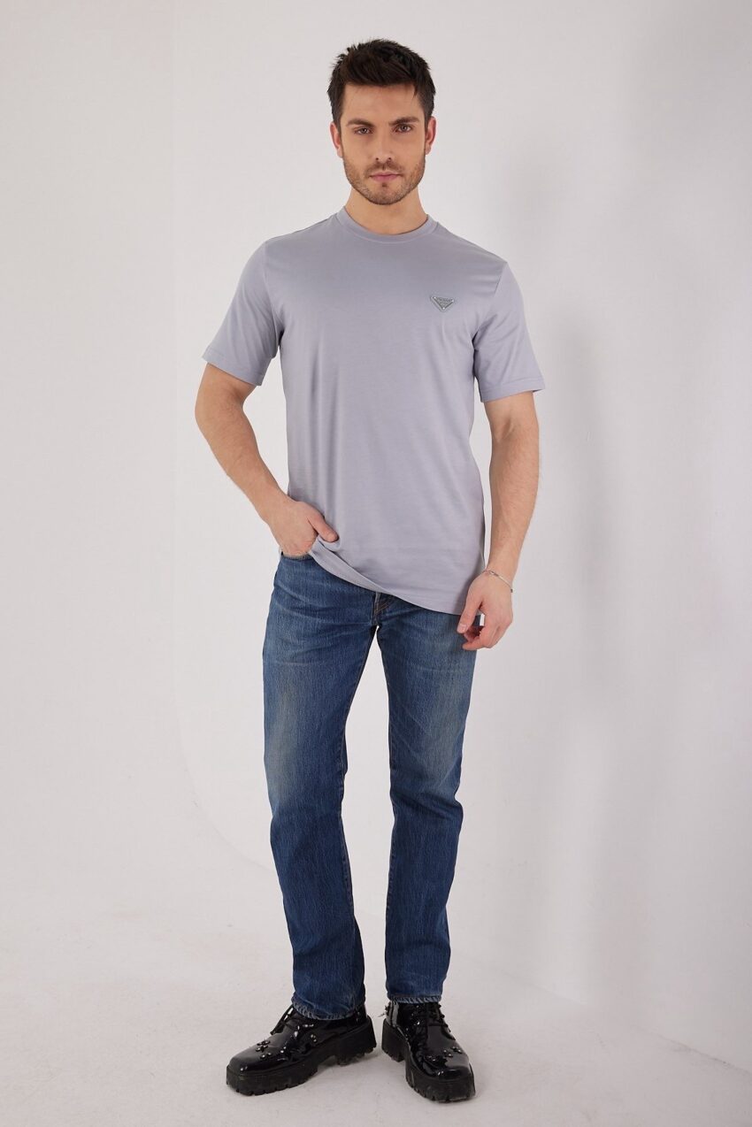 Prada T-shirt Grey classic - Afbeelding 3