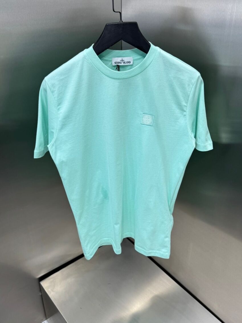 Stone Island T-shirt classic Mint bleu