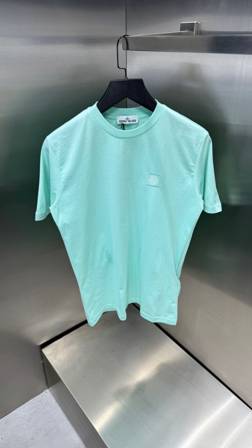 Stone Island T-shirt classic Mint bleu