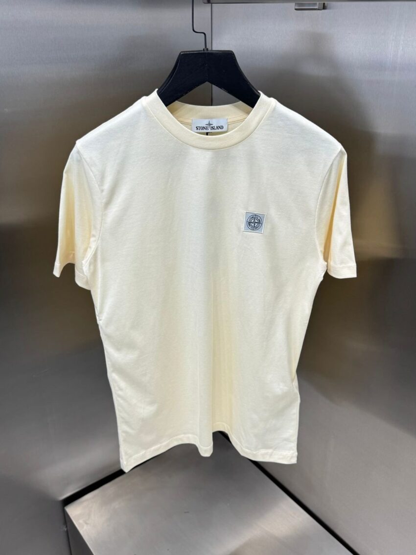 Stone Island T-shirt classic Crème