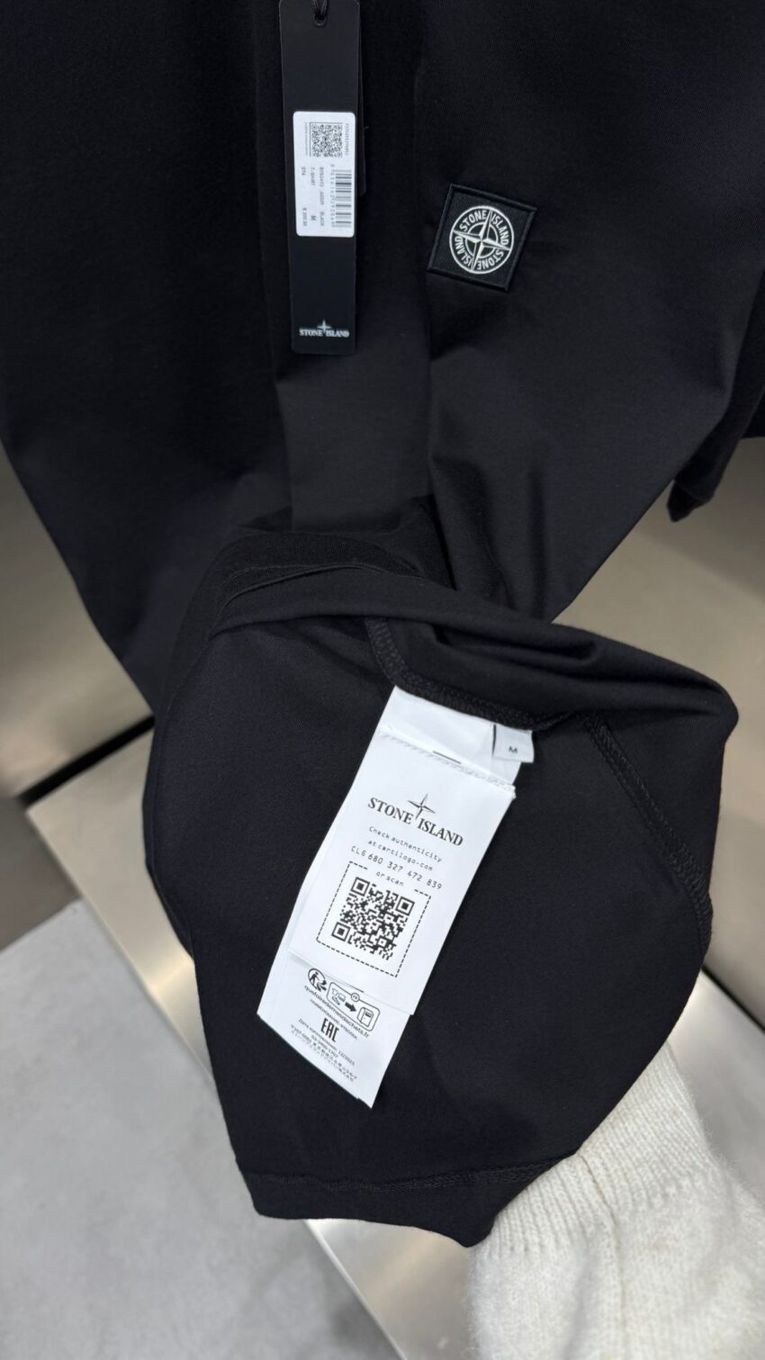 Stone Island T-shirt classic Black - Afbeelding 5